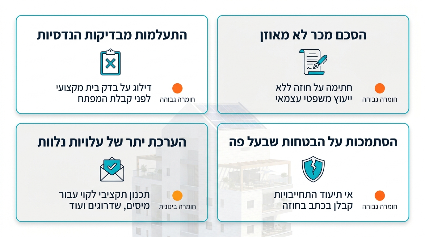 מפקח בדק בית בוחן ליקויי בנייה ורטיבות בדירה לאחר תקופת הבדק