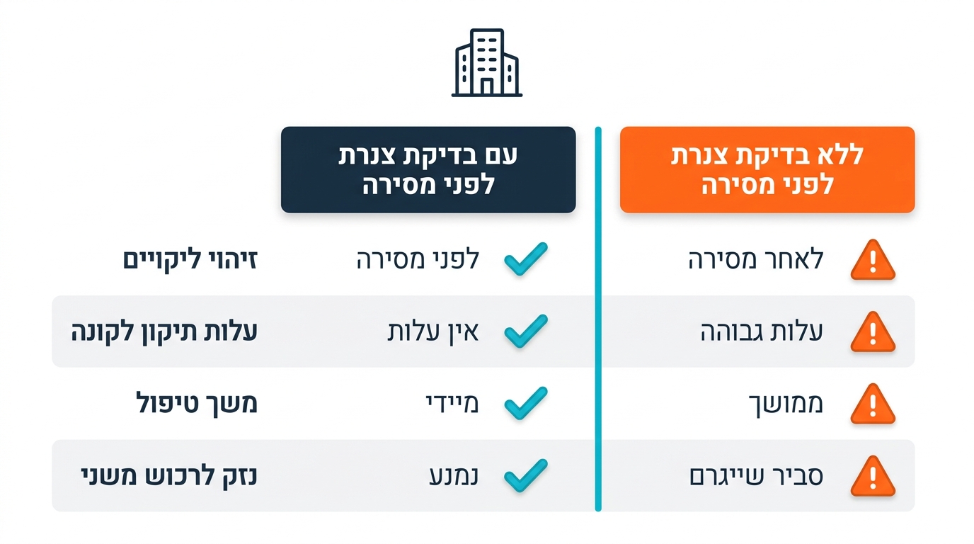 ליקוי צנרת בדירה חדשה מקבלן שעולה עשרות אלפי שקלים לתיקון