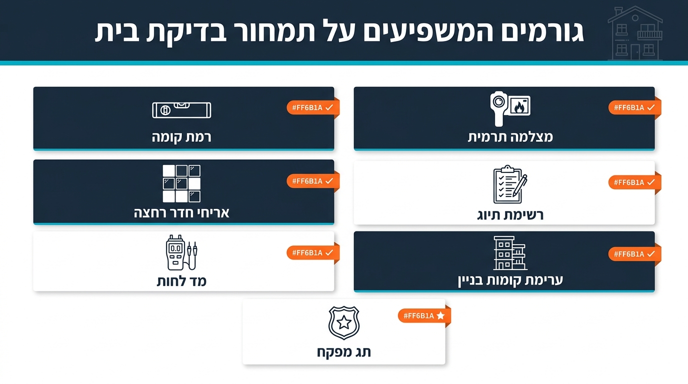 גורמים המשפיעים על מחיר בדק בית לדירה מקבלן