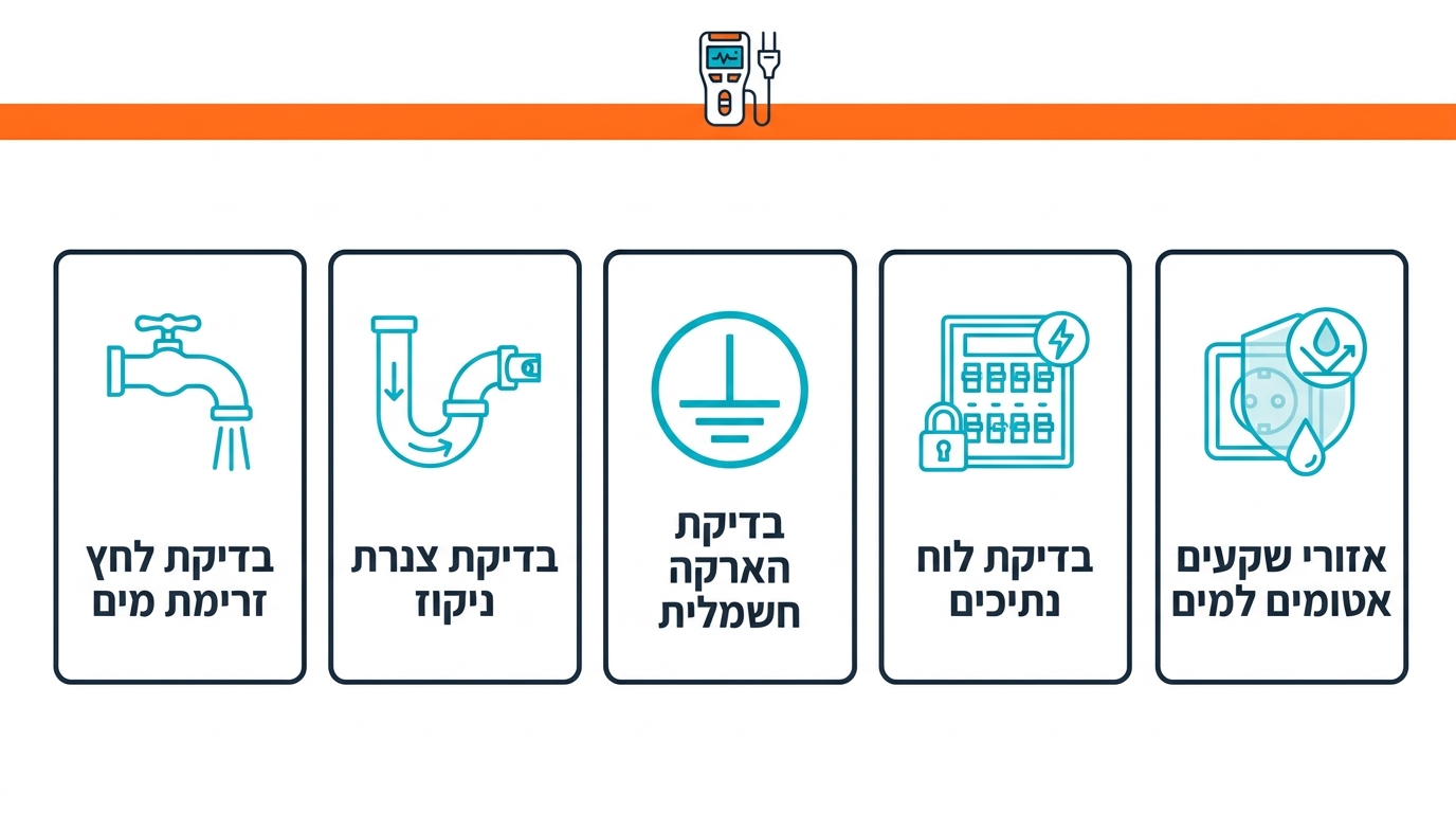 בדיקת מערכות אינסטלציה וחשמל בבדק בית מקצועי